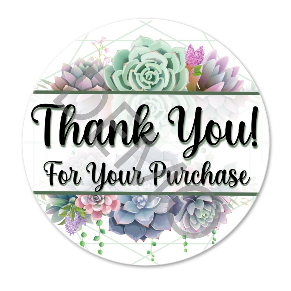Thank You Sticker Labels - Picture 2 of 3